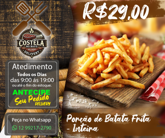 Porção de Batata Frita - Inteira