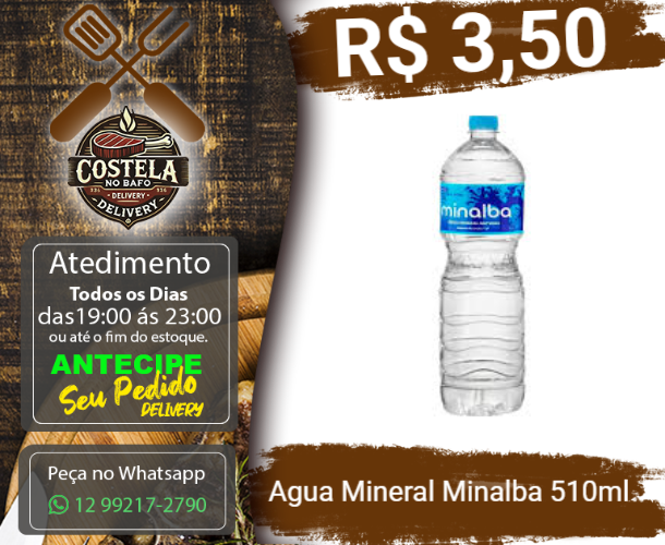 Agua Mineral Minalba 510ml